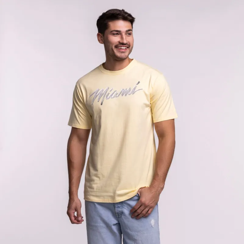 Court Culture Original Vice Nights "Metallic" Tee sold by Miami Heat Store