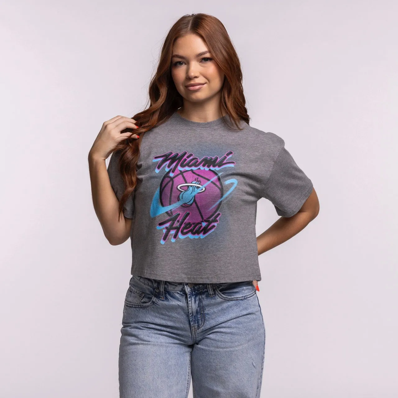 Court Culture Original Vice Nights "Airbrush" Boxy Crop sold by Miami Heat Store