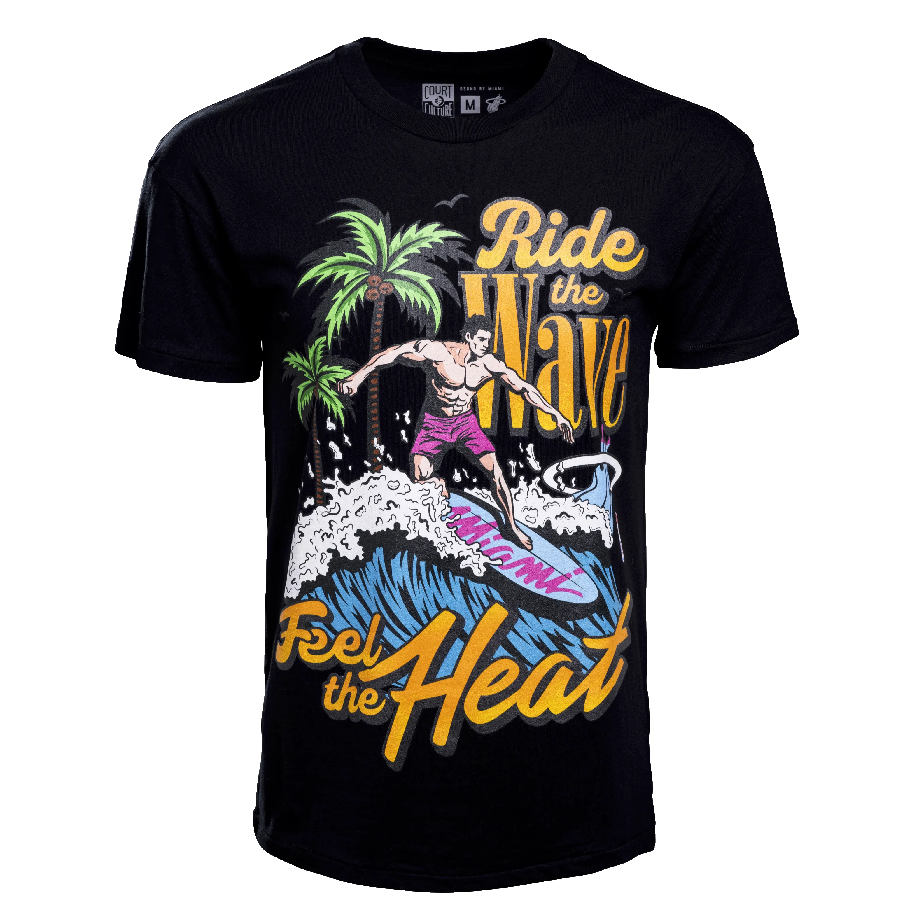 Court Culture Original Vice Nights "Ride the Wave" Tee sold by Miami Heat Store product image thumbnail 4