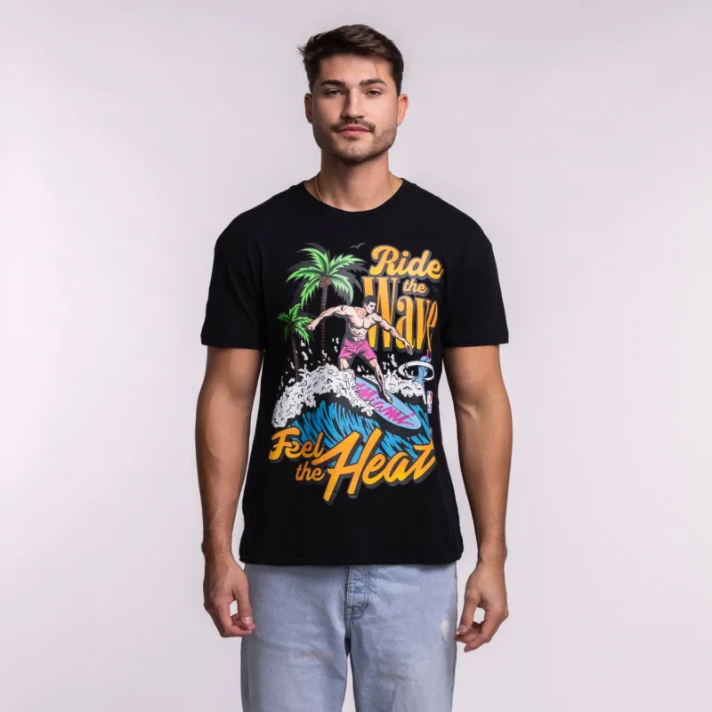 Court Culture Original Vice Nights "Ride the Wave" Tee sold by Miami Heat Store