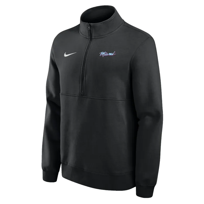 Nike Miami HEAT Original Vice Nights 1/2 Zip Fleece Jacket sold by Miami Heat Store