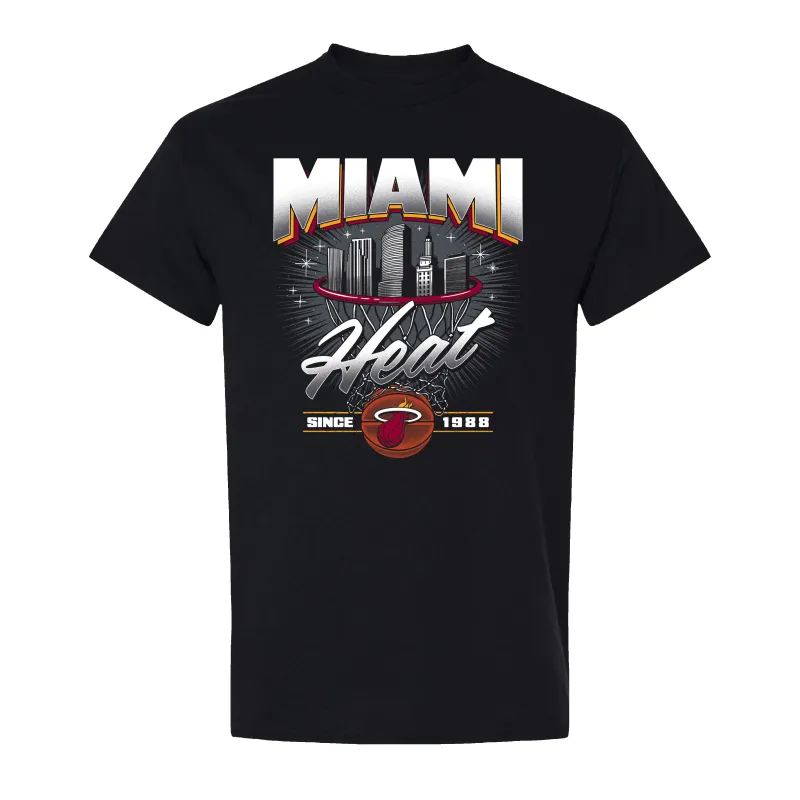 Miami HEAT Retro Net Tee sold by Miami Heat Store