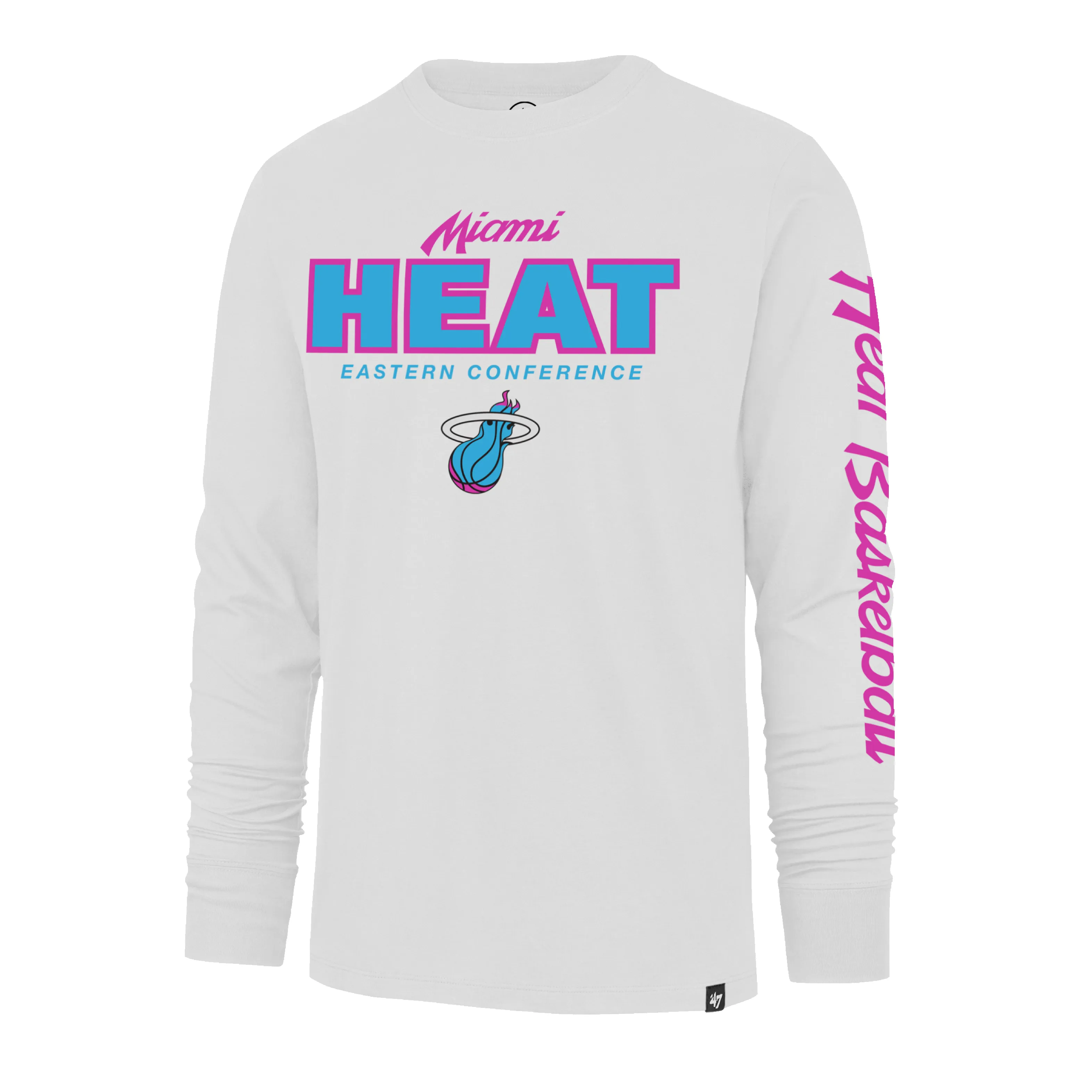 '47 Brand Miami HEAT Original Vice Nights White Long Sleeve Tee sold by Miami Heat Store