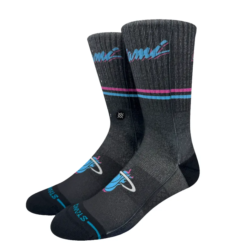 Stance Miami HEAT Original Vice Nights Socks sold by Miami Heat Store