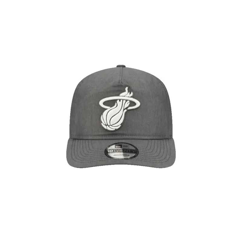 New Era Miami HEAT Nylon Grey Snapback made by New Era