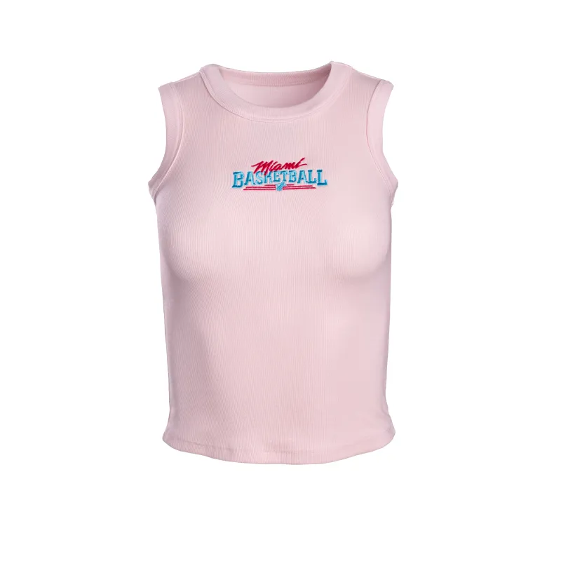 Court Culture Original Vice Nights "Miami Basketball" Embroidered Highneck Tank sold by Miami Heat Store