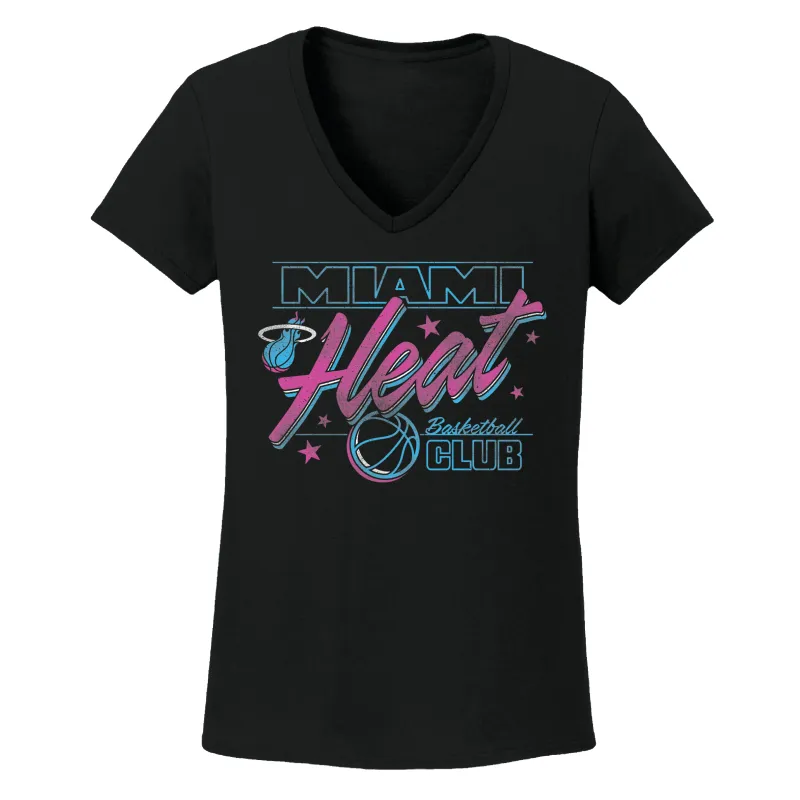 Miami HEAT Original Vice Nights Basketball Club Women's Tee sold by Miami Heat Store