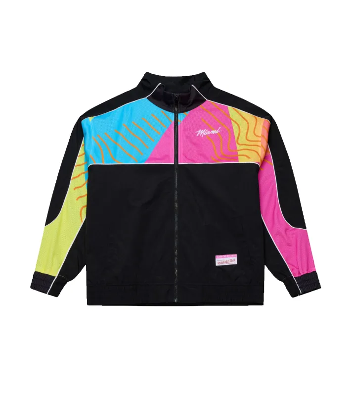 Court Culture x Mitchell & Ness Original Vice Nights "Spectrum" Windbreaker sold by Miami Heat Store