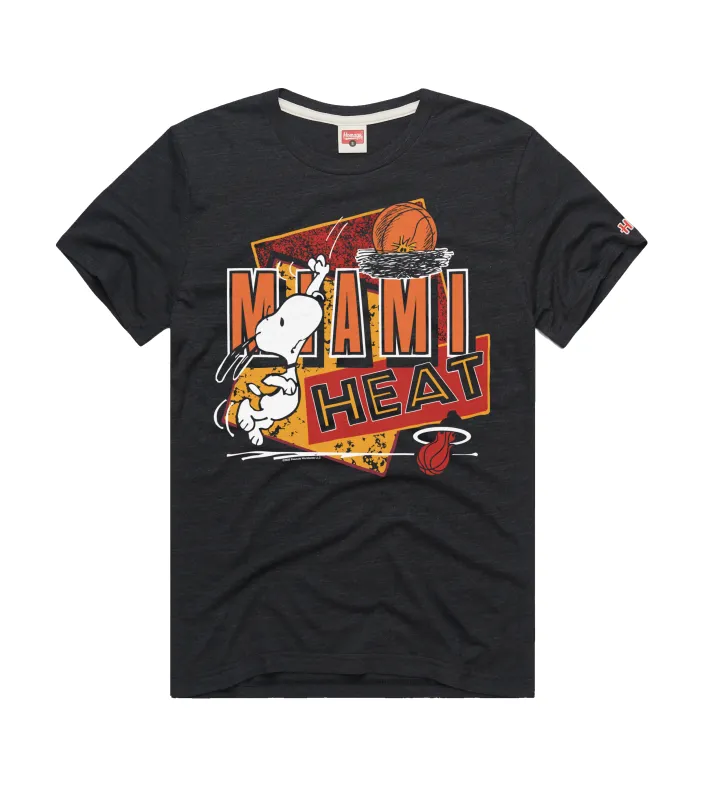 Homage Miami HEAT Snoopy Tee sold by Miami Heat Store