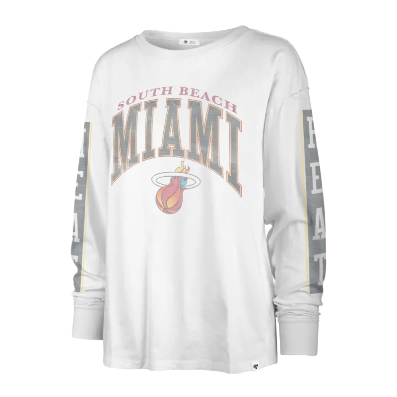 '47 Brand Miami Mashup Vol. 2 Statement Women's Long Sleeve Tee sold by Miami Heat Store