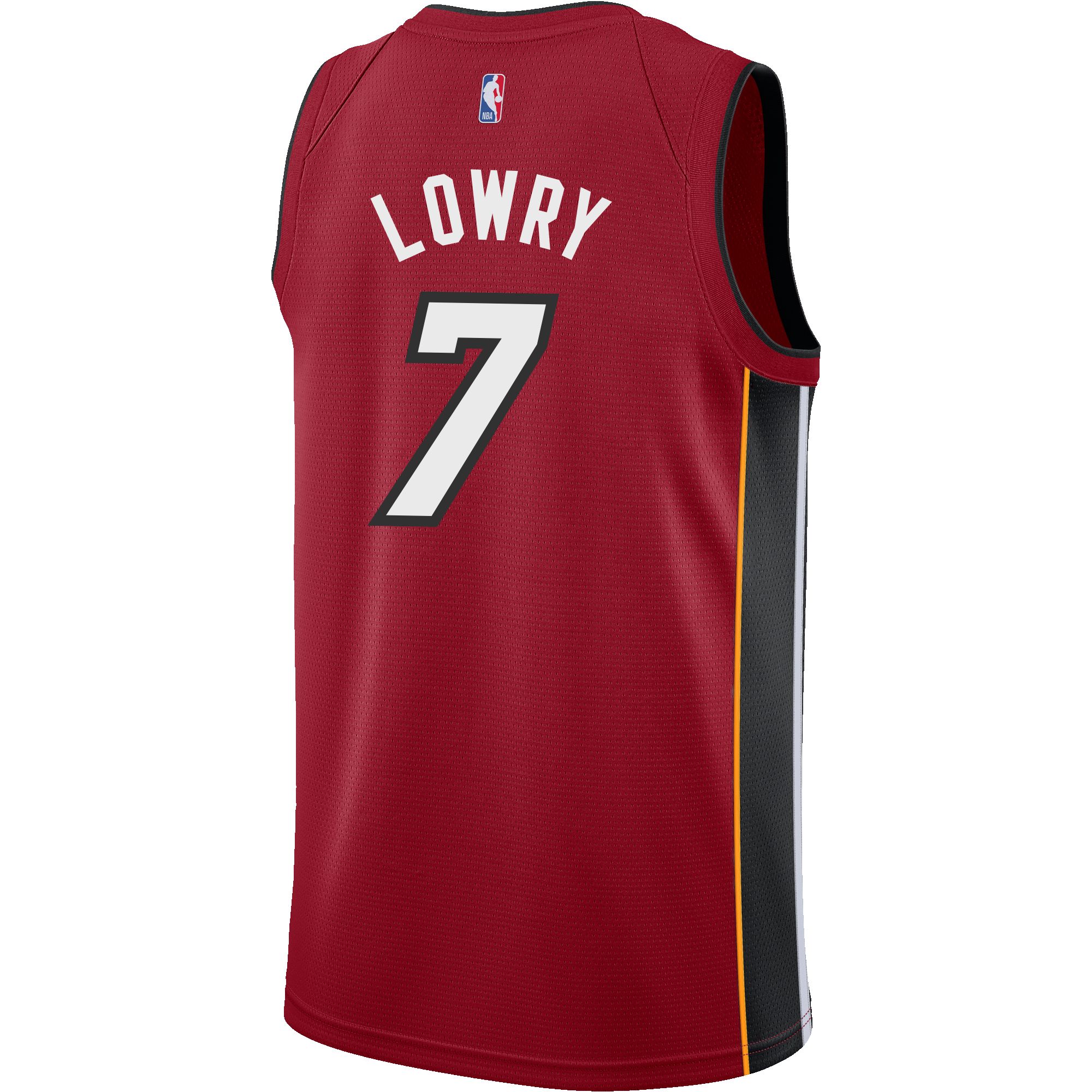 Kyle Lowry Nike Jordan Brand Statement Red Swingman Jersey sold by Miami Heat Store product image thumbnail 2