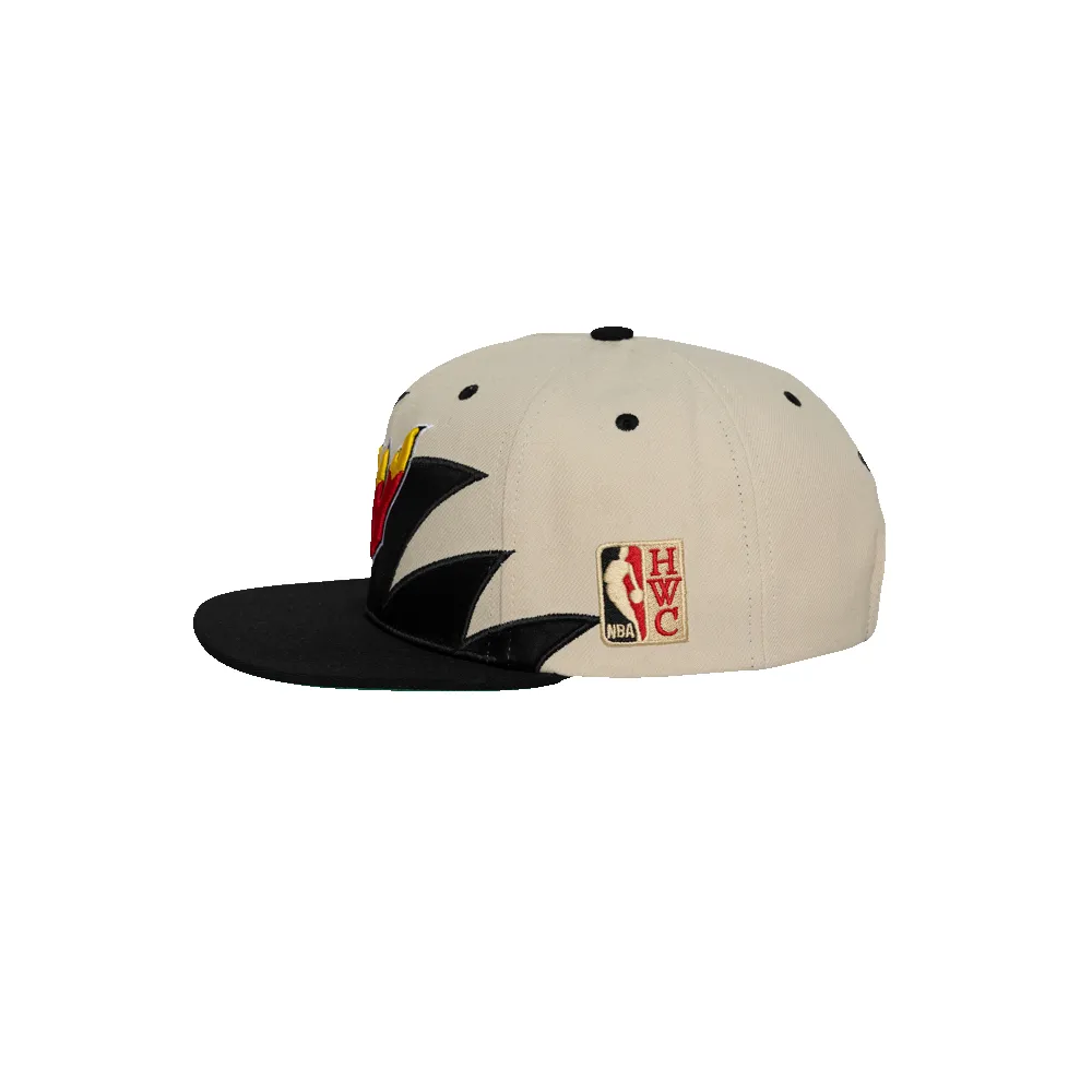 Mitchell & Ness Miami HEAT Shark Tooth Snapback sold by Miami Heat Store product image thumbnail 3