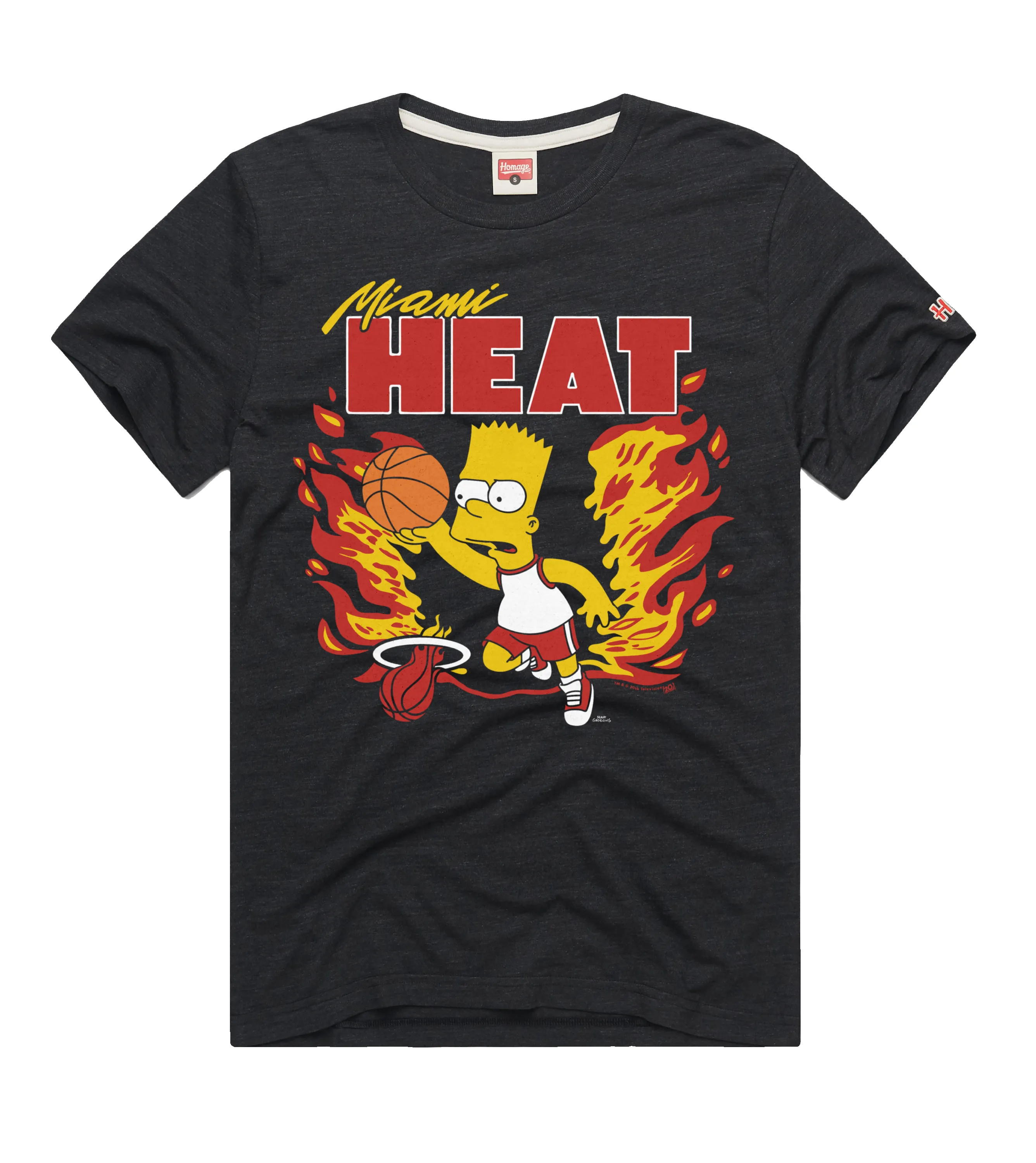 Homage Miami HEAT Bart Simpson Basketball Tee sold by Miami Heat Store