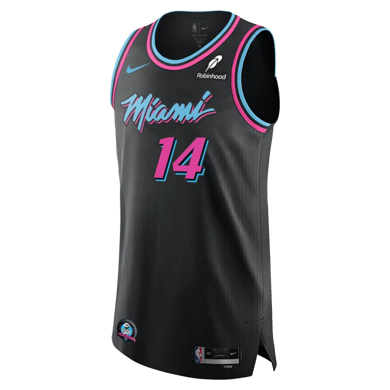 Tyler Herro Nike Original Vice Nights Authentic Jersey made by Nike