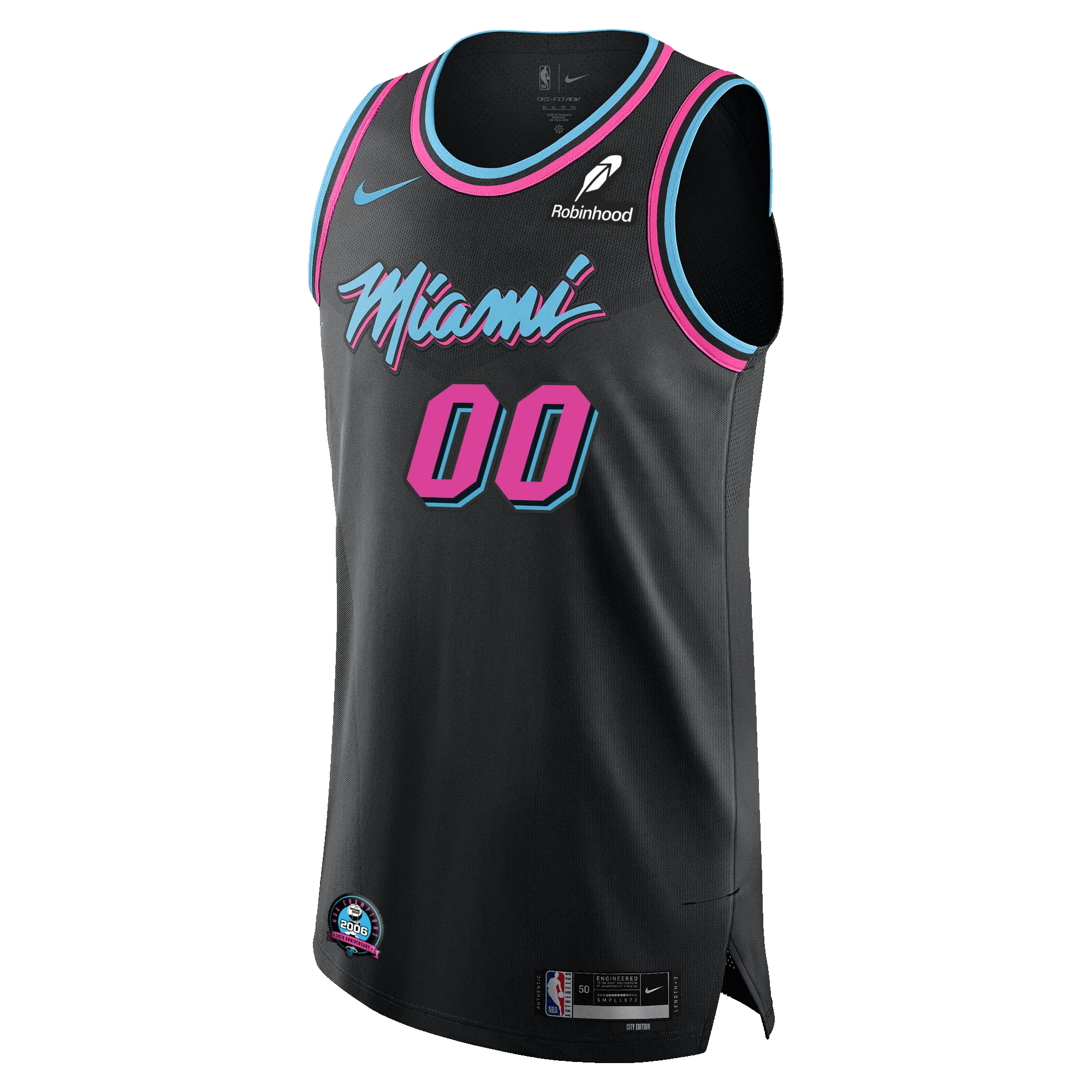 Personalized Nike Original Vice Nights Authentic Jersey sold by Miami Heat Store product image thumbnail 2