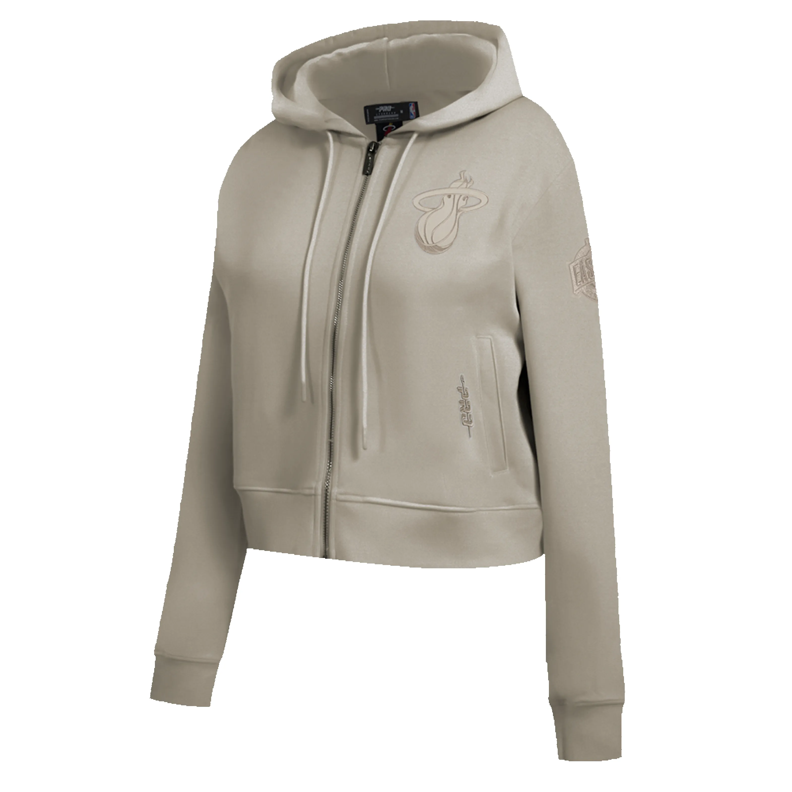 Pro Standard Miami HEAT Original Vice Nights Beige Women's Hoodie sold by Miami Heat Store product image thumbnail 3
