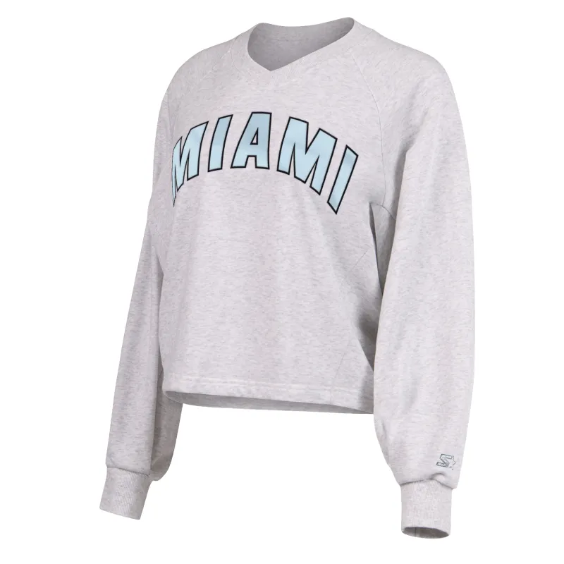 G-III Miami HEAT Faceoff Women's Crewneck sold by Miami Heat Store