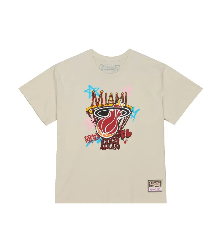 Mitchell & Ness Miami HEAT City Dreams Boxy Tee made by Mitchell & Ness