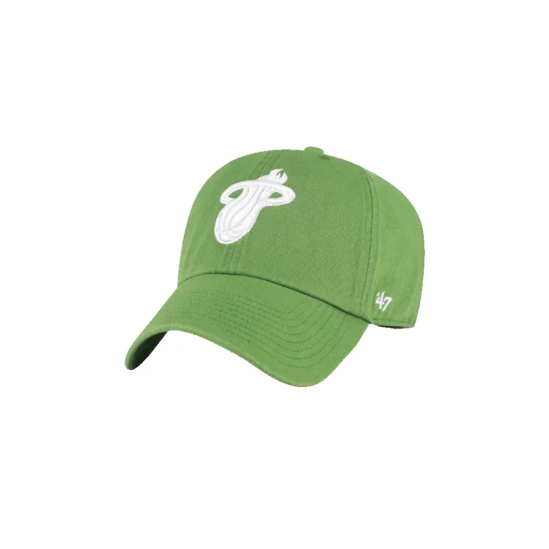 '47 Brand Miami HEAT Green Cleanup Dad Hat made by 47