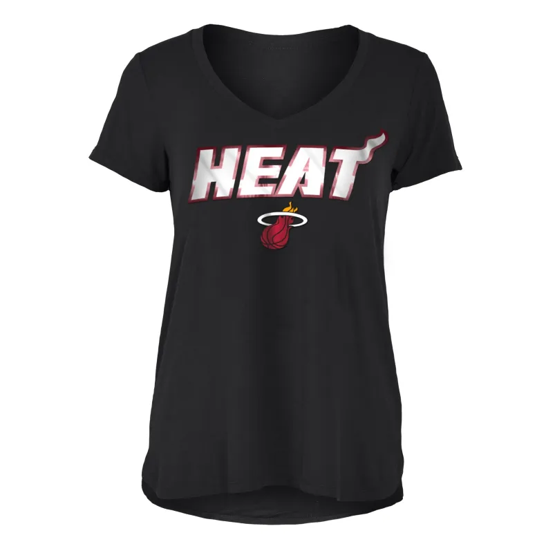 New ERA Women's Short Sleeve Rayon VNeck sold by Miami Heat Store