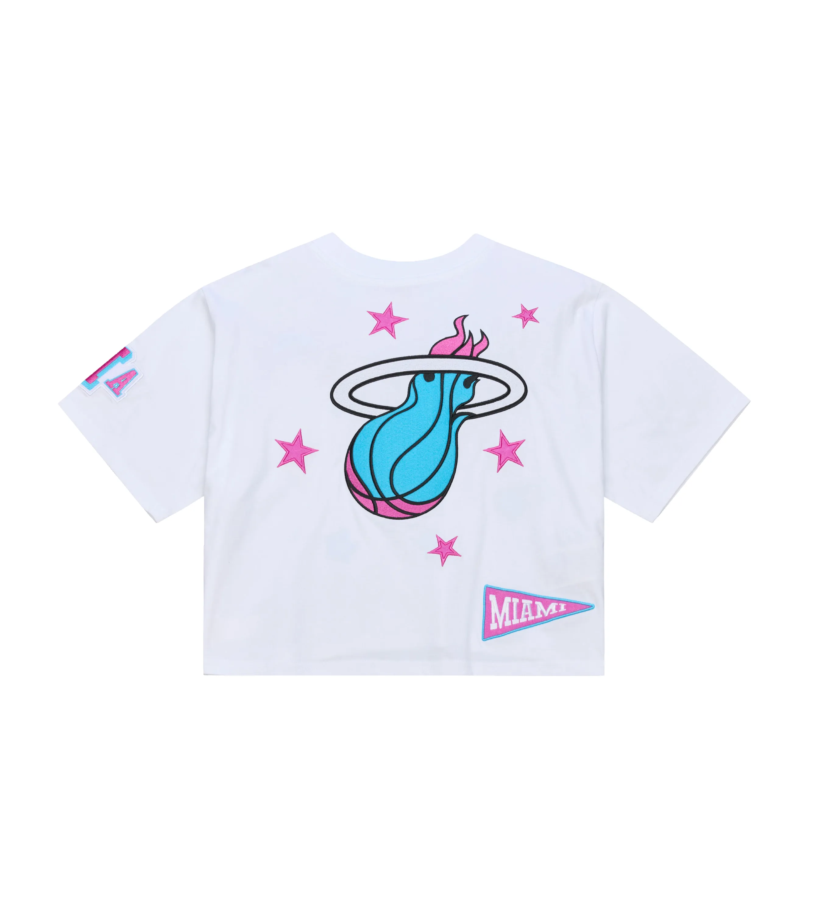 Mitchell & Ness Miami HEAT Original Vice Nights Women's Boxy Tee sold by Miami Heat Store product image thumbnail 2
