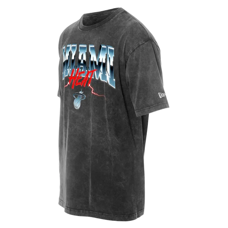 New Era Miami HEAT Original Vice Nights Vintage Tee made by New Era