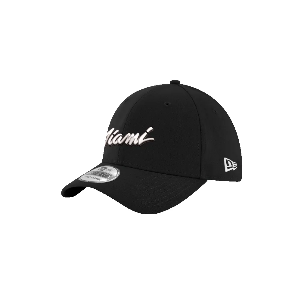 New Era Miami HEAT Original Vice Nights Tonal Flex Fit Hat sold by Miami Heat Store product image thumbnail 3