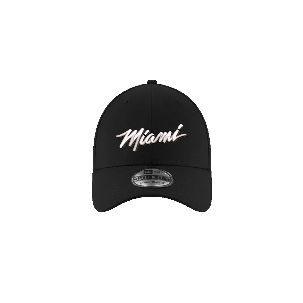 New Era Miami HEAT Original Vice Nights Tonal Flex Fit Hat sold by Miami Heat Store