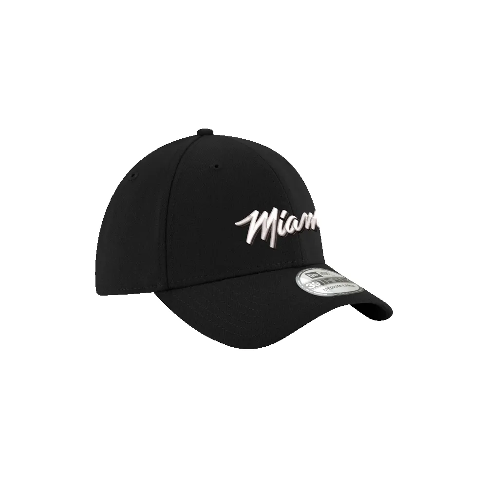 New Era Miami HEAT Original Vice Nights Tonal Flex Fit Hat sold by Miami Heat Store product image thumbnail 4