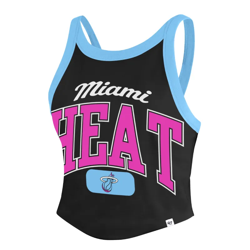 '47 Brand Miami HEAT Original Vice Nights Women's Rally Tank Top made by 47