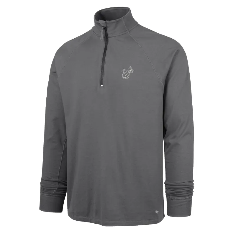 '47 Brand Miami HEAT Forward Logo 1/4 Zip Jacket made by 47