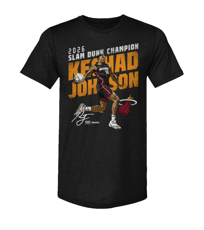 Keshad Johnson Miami HEAT Slam Dunk Champion Tee sold by Miami Heat Store