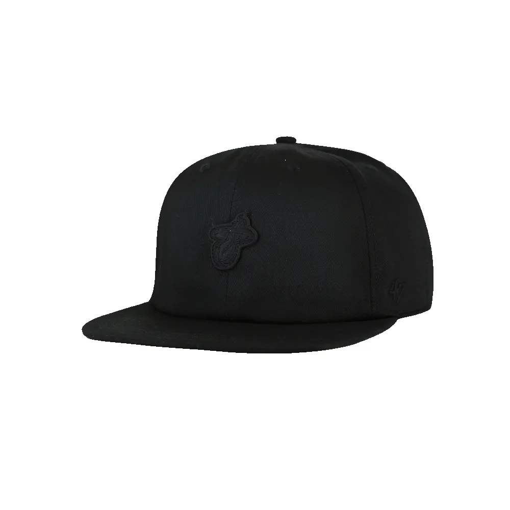 '47 Brand Miami HEAT Captain Black Snapback sold by Miami Heat Store