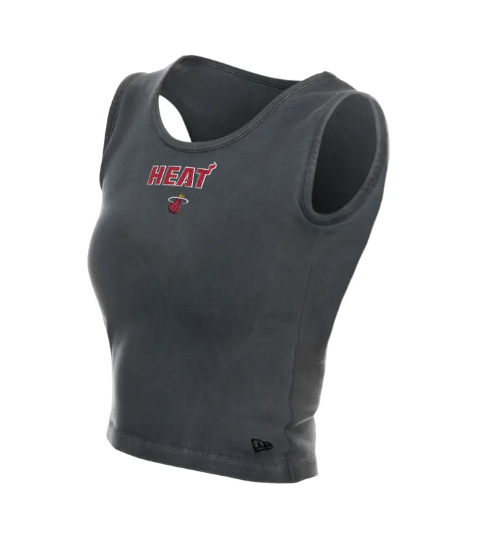 New Era Miami HEAT Women's Clear Glitter Tank Top made by New Era