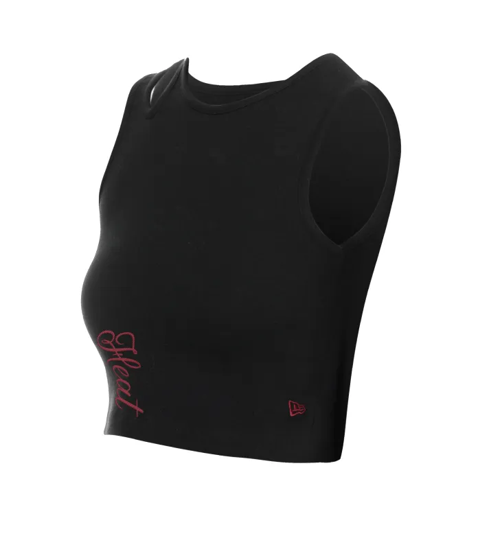 New Era Miami HEAT Women's Asymmetrical Tank Top made by New Era