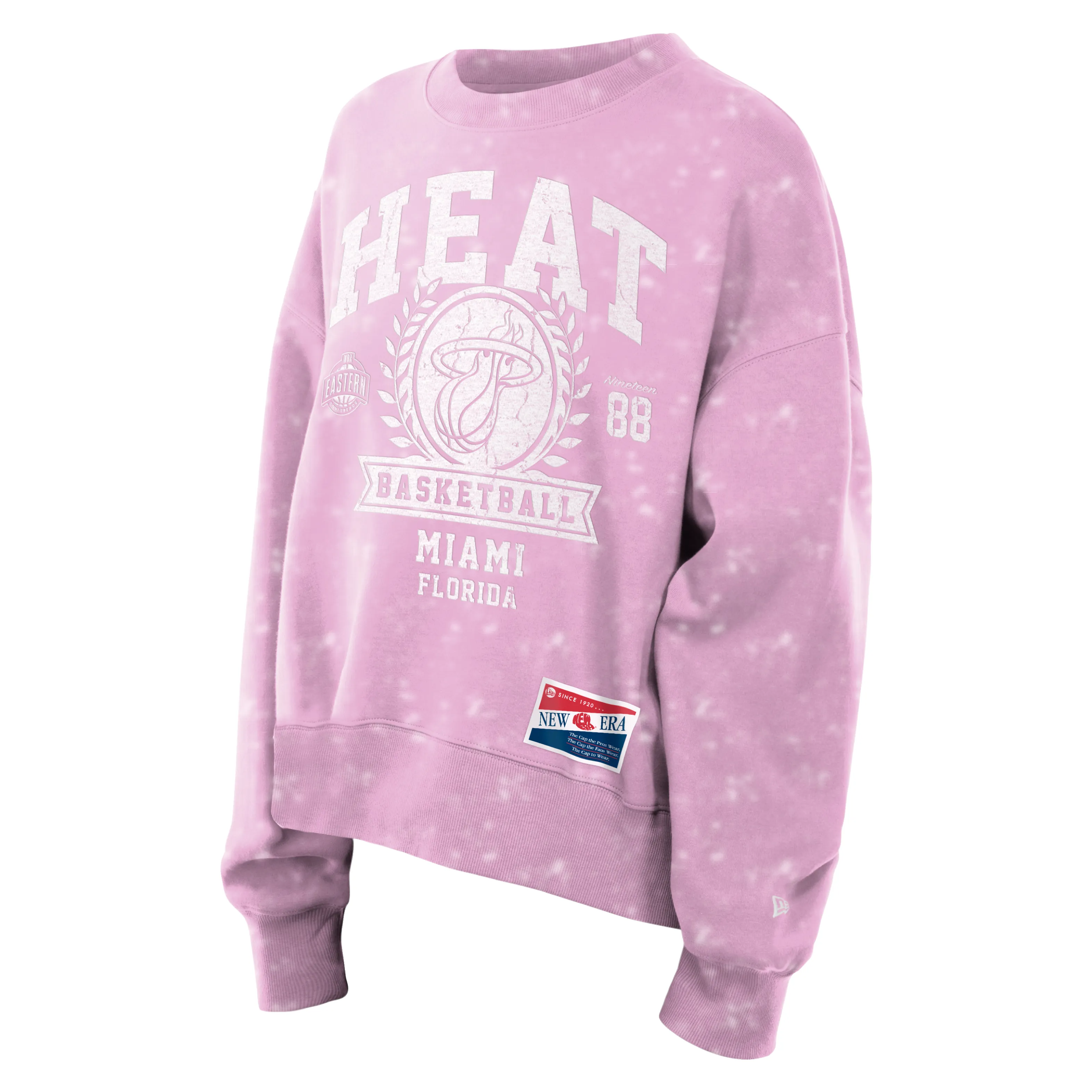 New Era Miami HEAT Women's Pink Basketball Crewneck sold by Miami Heat Store