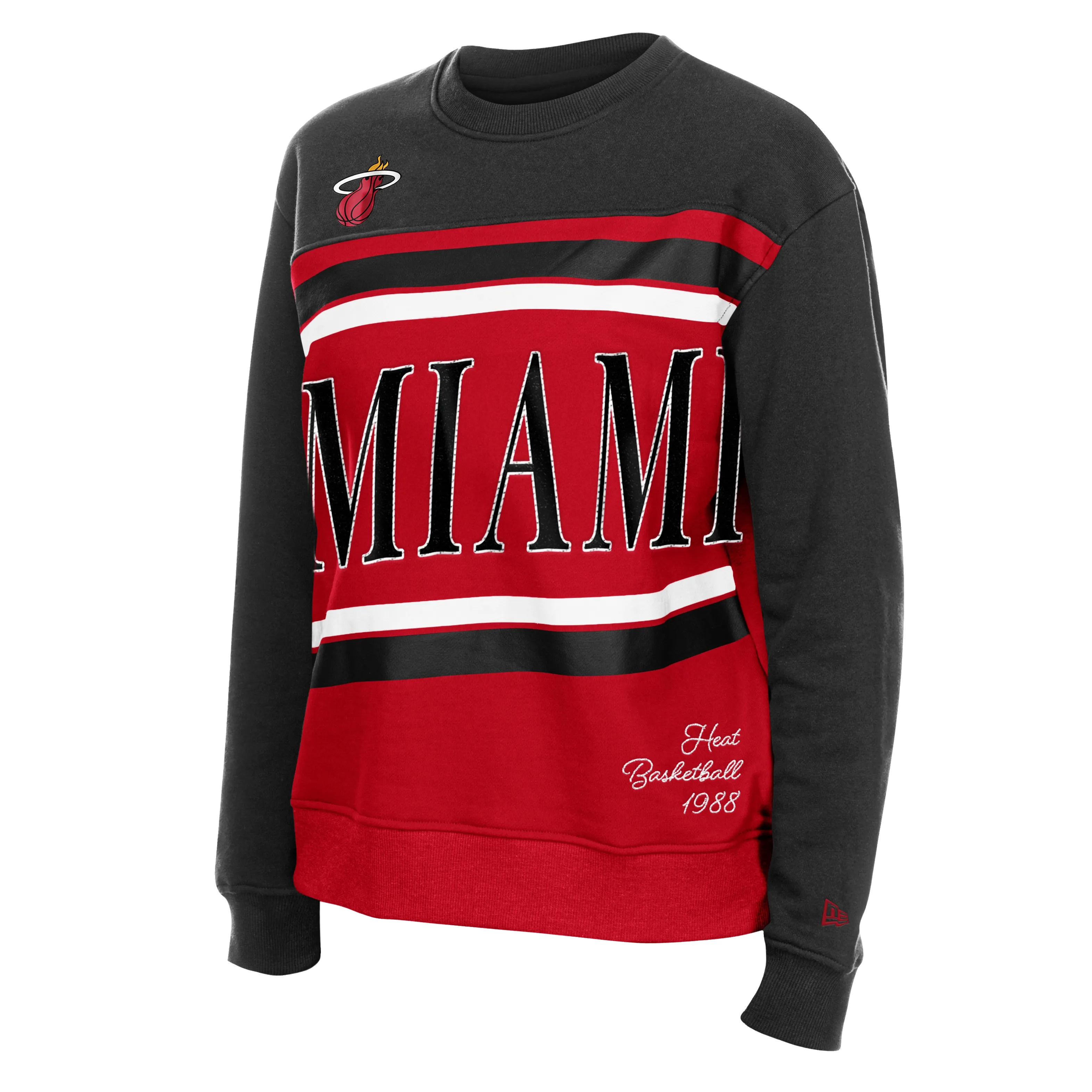 New Era Miami HEAT Women's Color Block Crewneck sold by Miami Heat Store