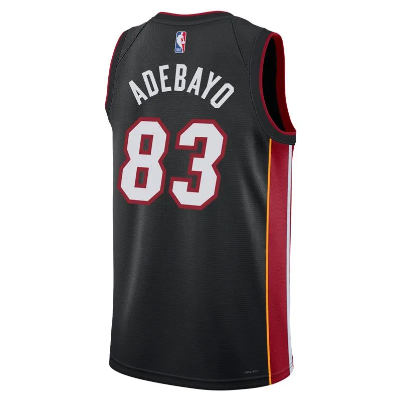 Bam Adebayo Nike Miami HEAT Icon Black “83-Point Game” Swingman Jersey sold by Miami Heat Store product image thumbnail 3