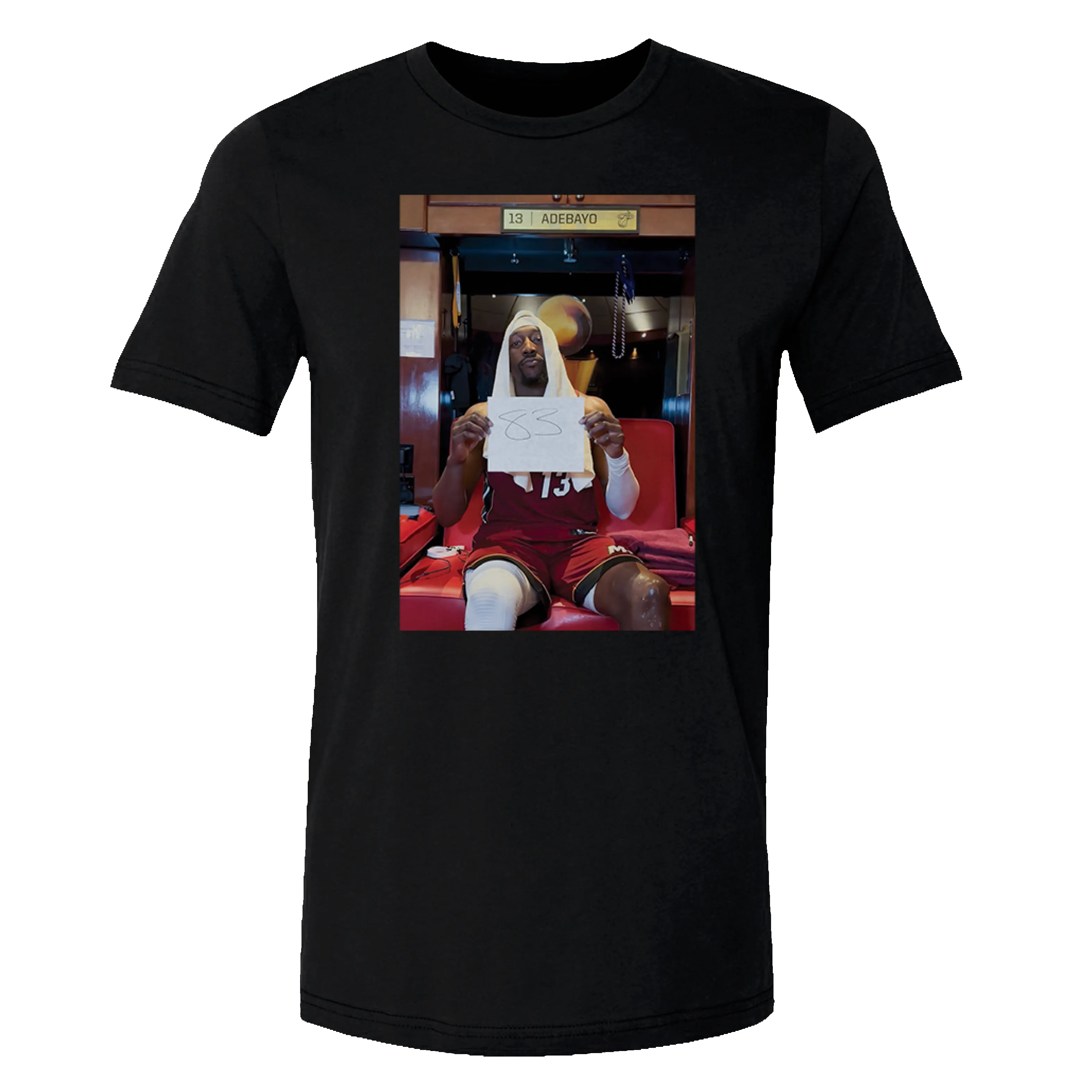 Bam Adebayo 500 Level Miami HEAT 83 Points Moments Tee sold by Miami Heat Store