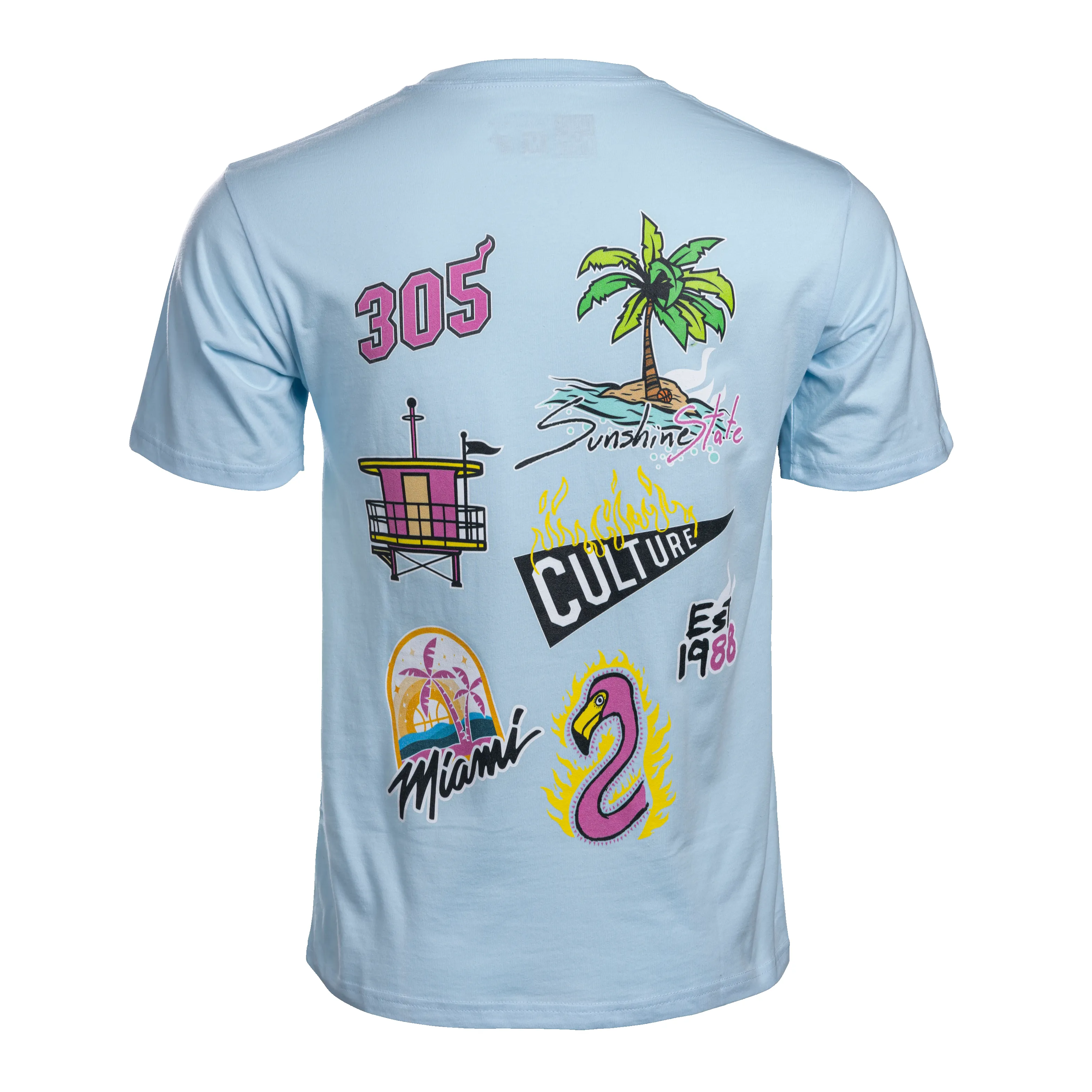 Court Culture Original Vice Nights "Sticker Pack" Tee sold by Miami Heat Store product image thumbnail 4