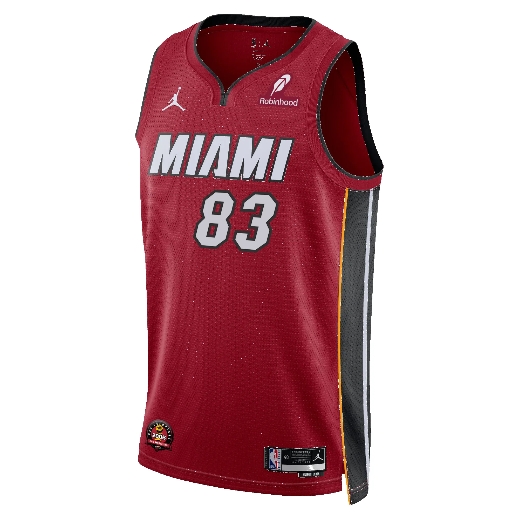 Bam Adebayo Nike Jordan Brand Miami HEAT Statement Red “83-Point Game” Swingman Jersey sold by Miami Heat Store product image thumbnail 2