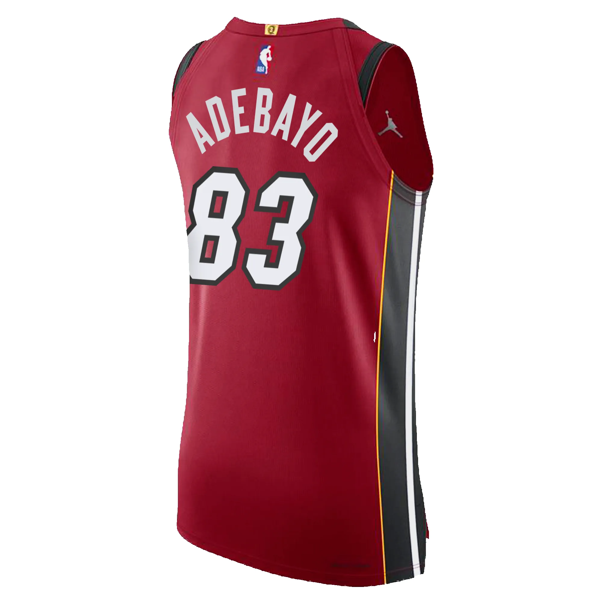 Bam Adebayo Nike Jordan Brand "83-Point Game" Statement Red Authentic Jersey sold by Miami Heat Store product image thumbnail 2
