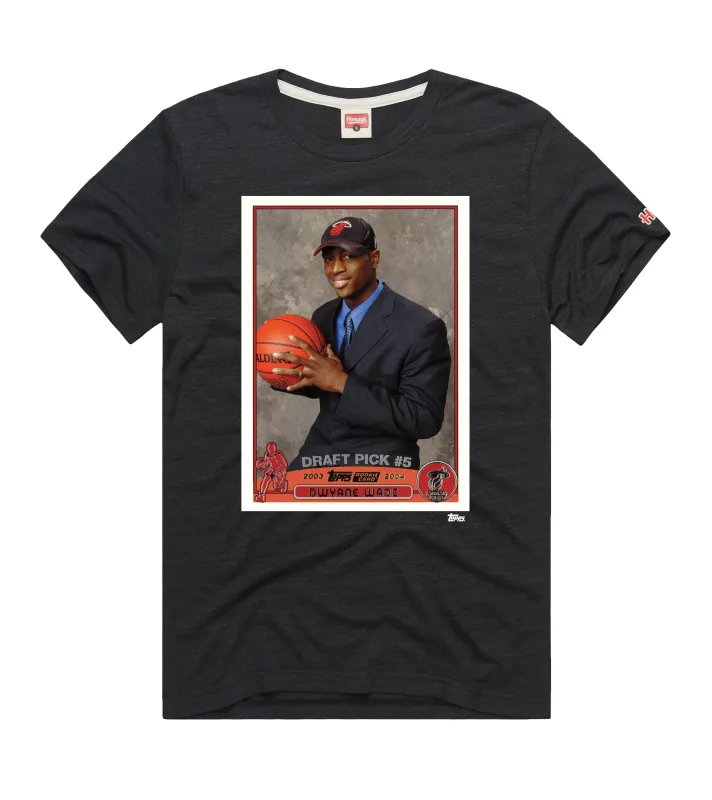 Dwyane Wade Homage Miami HEAT Rookie Card Tee made by HOMAGE