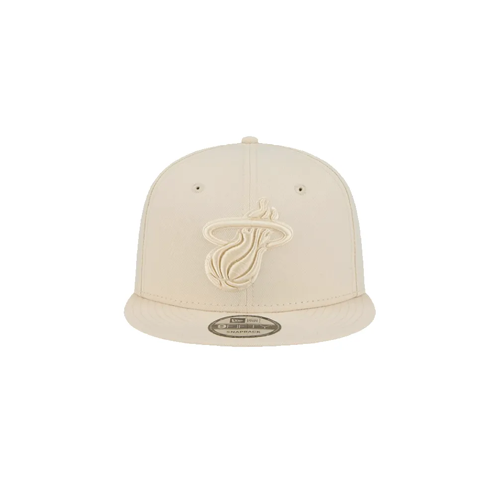 New Era Miami HEAT Beige Color Pack Snapback sold by Miami Heat Store