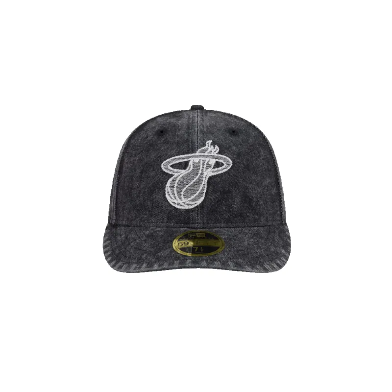 New Era Miami HEAT 5950 Logo Fitted Hat made by New Era