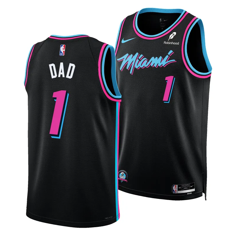 #1 Dad Nike Original Vice Nights Swingman Jersey made by Nike