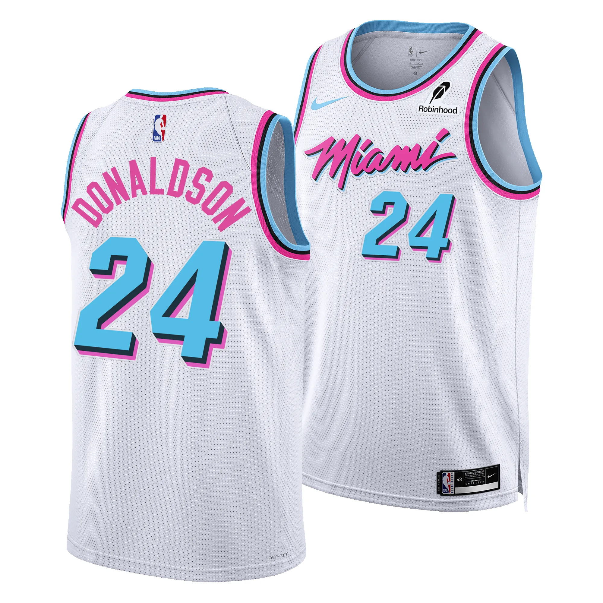 Tre Donaldson Nike Original Vice Swingman Jersey sold by Miami Heat Store product image thumbnail 3