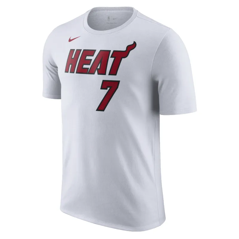 Giannis Antetokounmpo Nike Miami HEAT Association White Name & Number Tee made by Nike