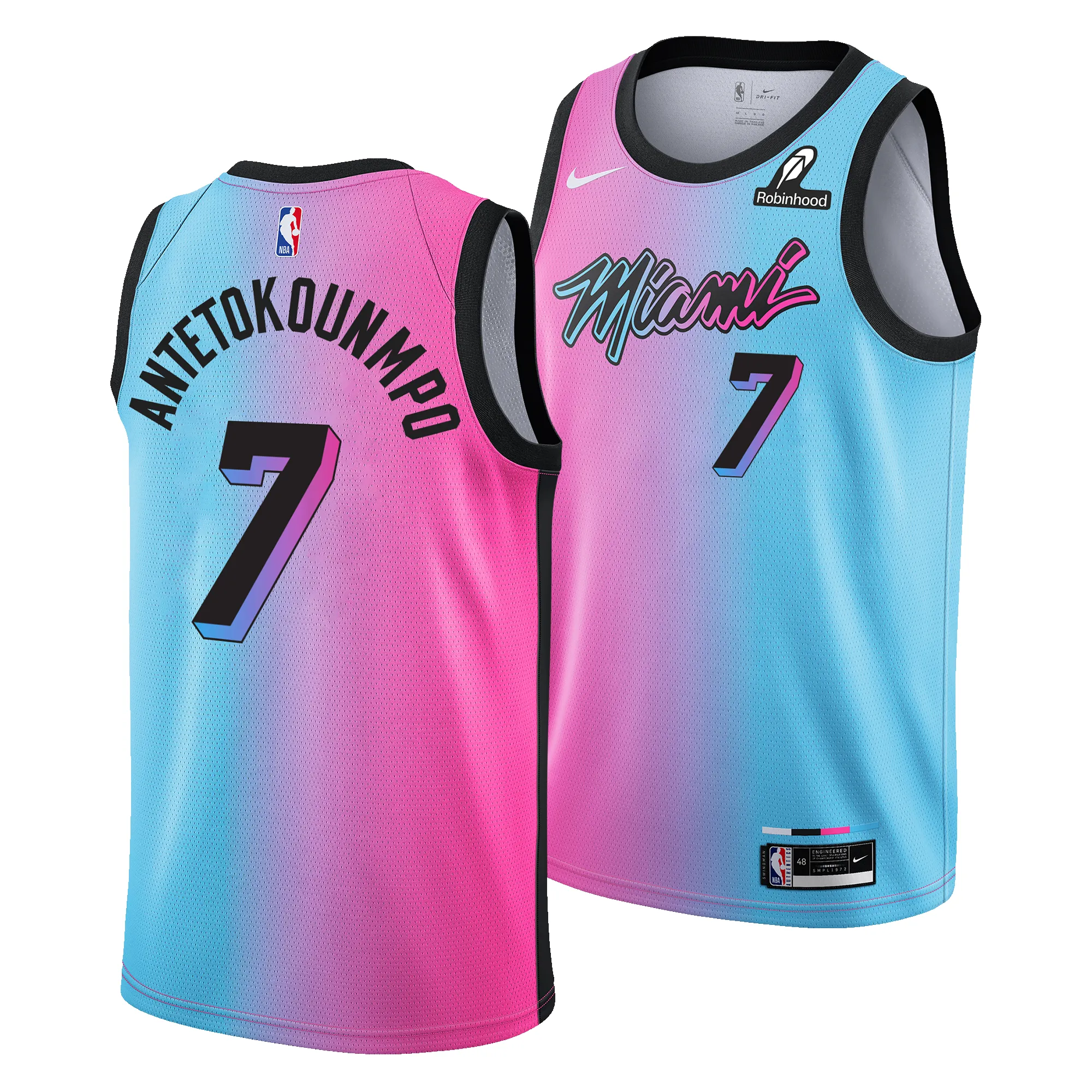 Giannis Antetokounmpo Nike ViceVersa Swingman Jersey sold by Miami Heat Store product image thumbnail 3