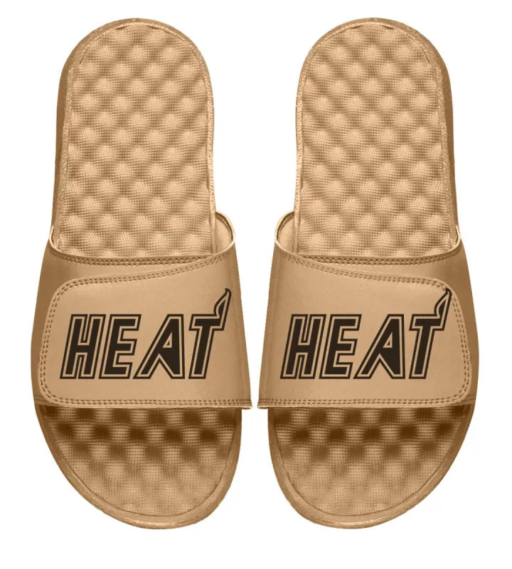 Islide Miami HEAT Khaki Sandals sold by Miami Heat Store